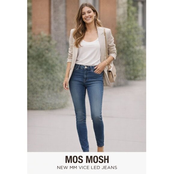 Mos Mosh Denim - Mos Mosh Vice Blue Jeans - Size 27 - Slim Fit - NWT- Medium Blue